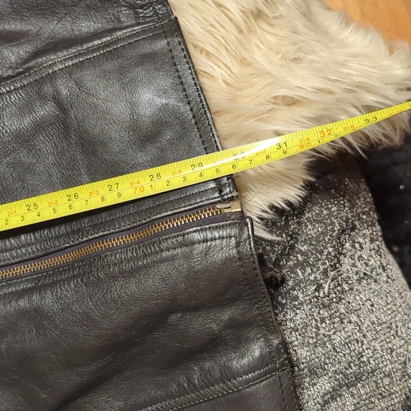 Vintage VTG Diamond Leather motorcycle moto fringe jacket coat sz M medium - Picture 8 of 16